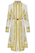 Versace Printed Twill Midi Dress