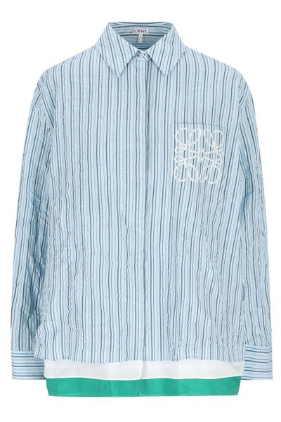 Loewe Relaxed Stripe Logo Shirt