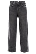 Rag & Bone Contrast Stripe Straight-Leg Jeans