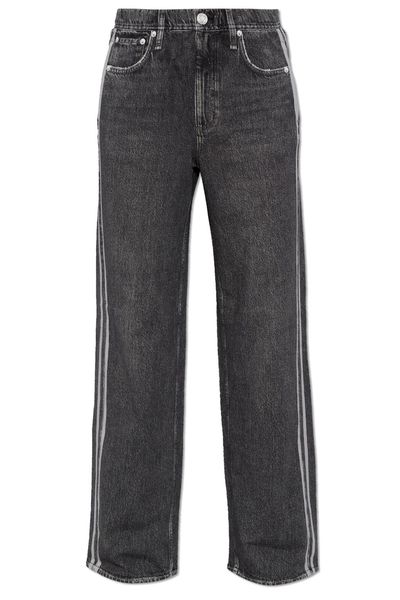 Rag & Bone Contrast Stripe Straight-Leg Jeans