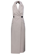 Max Mara Cime Halterneck Midi Dress