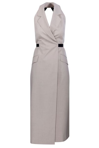 Max Mara Cime Halterneck Midi Dress