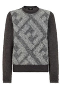 Fendi FF Jacquard Crewneck Knitted Jumper