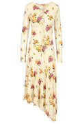 Acne Studios Floral-Printed Asymmetric Hem Dress