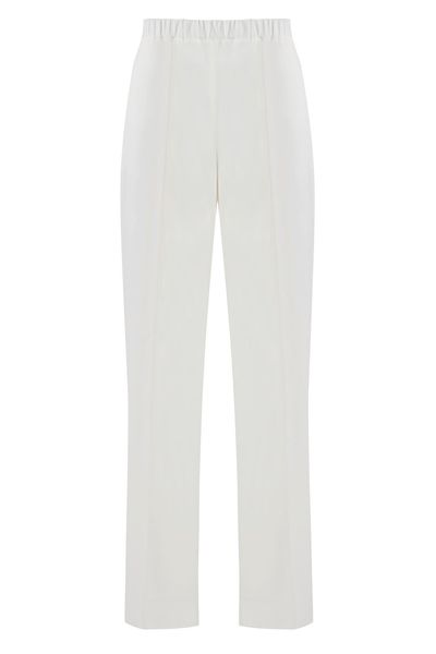 Fabiana Filippi Bead-Embellished Elasticated Waistband Trousers