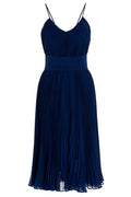 Max Mara Pleated Tuxedo Dress