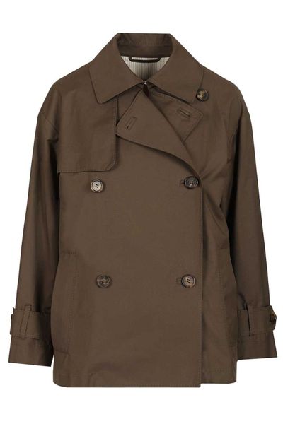 Max Mara The Cube Zeno Double-Breasted Mini Trench Coat