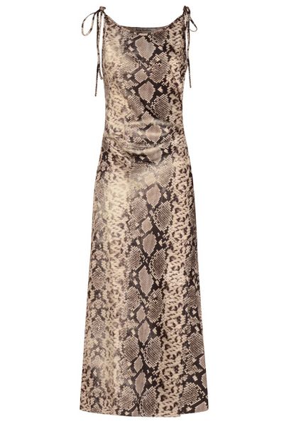 Acne Studios Satin Python Printed Dress