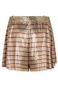 Rabanne Striped Metal Mesh Skirt