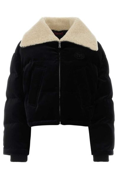 Gucci Velvet Puffer Bomber Jacket