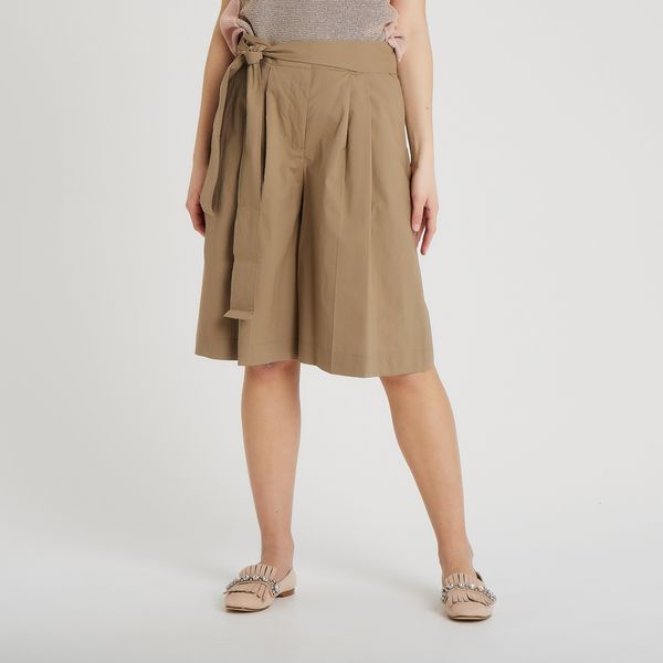Le Tricot Perugia Tied-Waist Bermuda Shorts