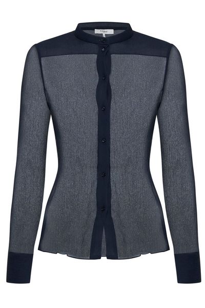 Chloé Slim-Fit Collarless Blouse