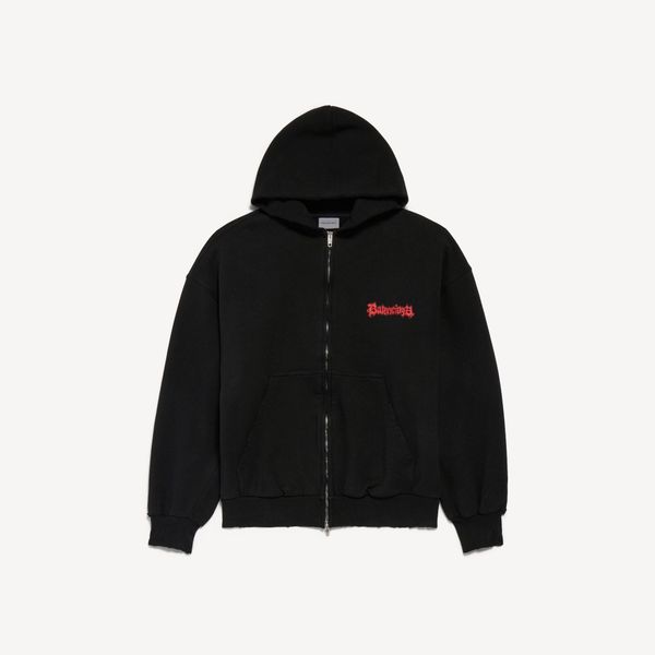 Balenciaga Oversized Zip-Up Hoodie