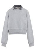Miu Miu Long-Sleeved Polo Sweatshirt
