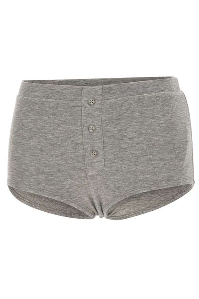 Entire Studios Limone Ribbed Booty Shorts