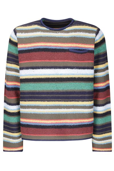 Sacai Striped Mix Knit Sweater