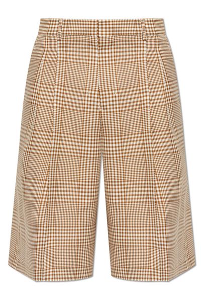 AMI Checked Bermuda Shorts
