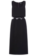 Del Core Sleeveless Contrasting-Panel Midi Dress