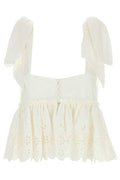 Chloé Knotted-Strap Cropped Top