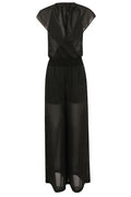 Pinko Semi-Sheer Hooded Long Playsuit