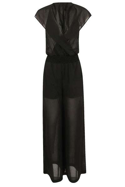 Pinko Semi-Sheer Hooded Long Playsuit