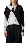 Max Mara Relaxed-Cut Argyle Jumper