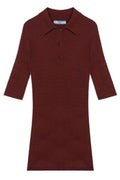 Prada Short-Sleeved Ribbed Polo Shirt