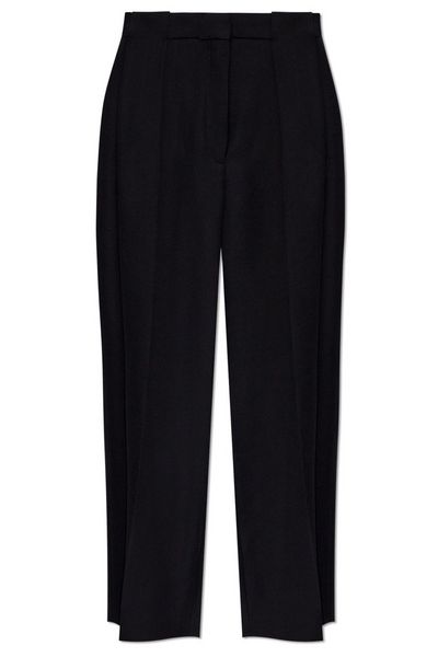 Balmain Pleated Grain De Poudre Trousers