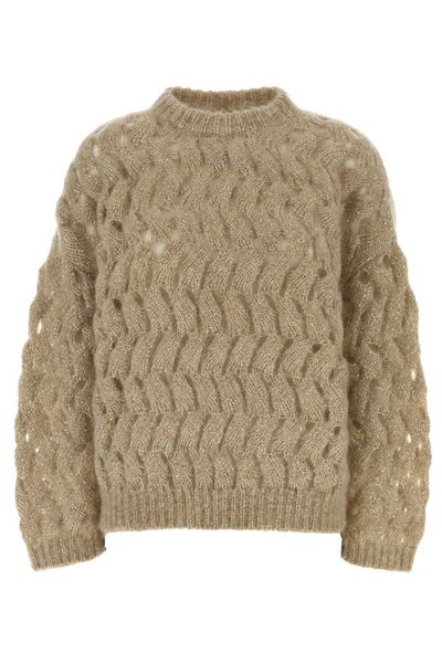 Brunello Cucinelli Dazzling Zig-Zag Cables Jumper