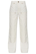 Balmain High-Rise Straight-Leg Jeans