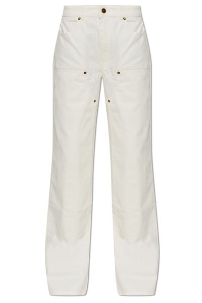 Balmain High-Rise Straight-Leg Jeans