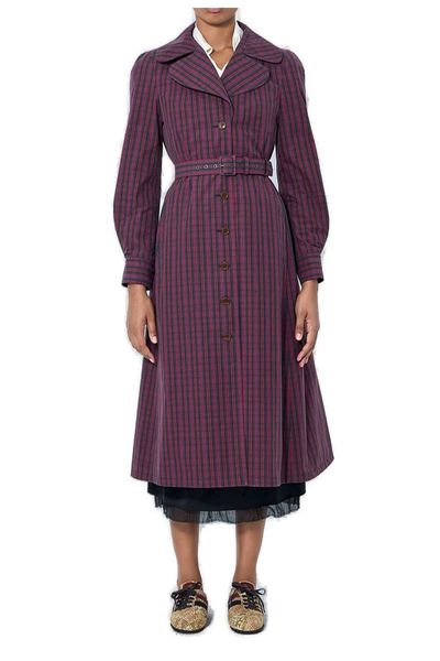 Vivienne Westwood Belted Striped Coat