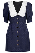 Alessandra Rich Jacquard Mini Dress