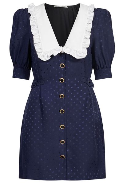 Alessandra Rich Jacquard Mini Dress