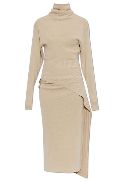 Lanvin Asymmetric Waist Detail Knitted Dress