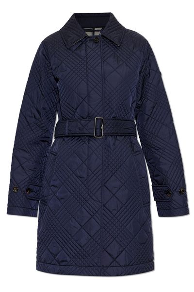 Burberry Quilted Belted Long Coat