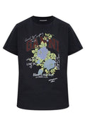 Ganni Flower Printed T-Shirt