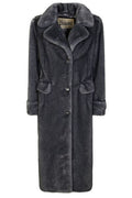 Herno Faux Fur Single Breasted Coat