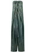 Alberta Ferretti Strapless Draped Jumpsuit
