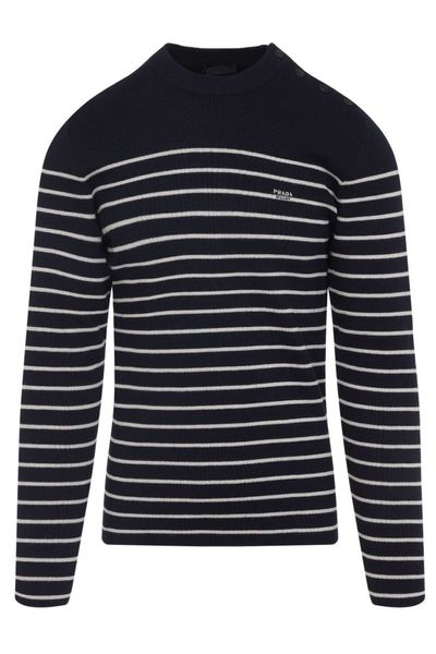 Prada Crewneck Striped Jumper