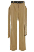 Prada Belted Twill Trousers