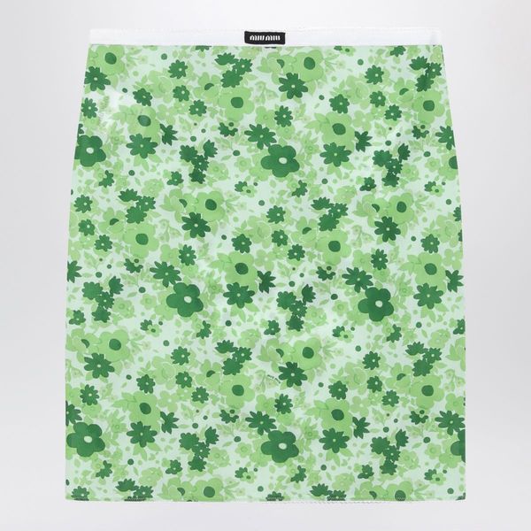Miu Miu Floral Print Skirt