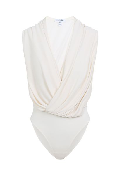 Alaïa Gathered Waist Bodysuit