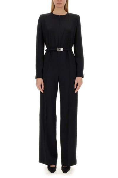 Gucci Satin Square G Belt Jumpsuit