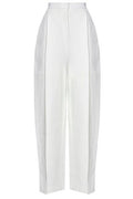 Khaite High-Waisted Tapered Leg Trousers