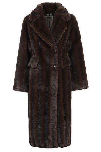 Sword Long Fur-Effect Coat