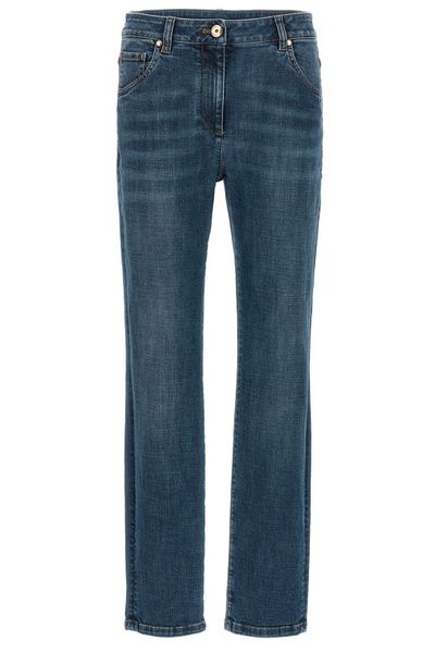 Brunello Cucinelli High-Waisted Skinny Jeans