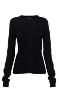 Balenciaga Ruching Knitted Cardigan