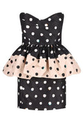 Fendi Printed Bustier Taffeta Dress