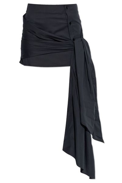 The Attico Drape Detailed Mini Skirt